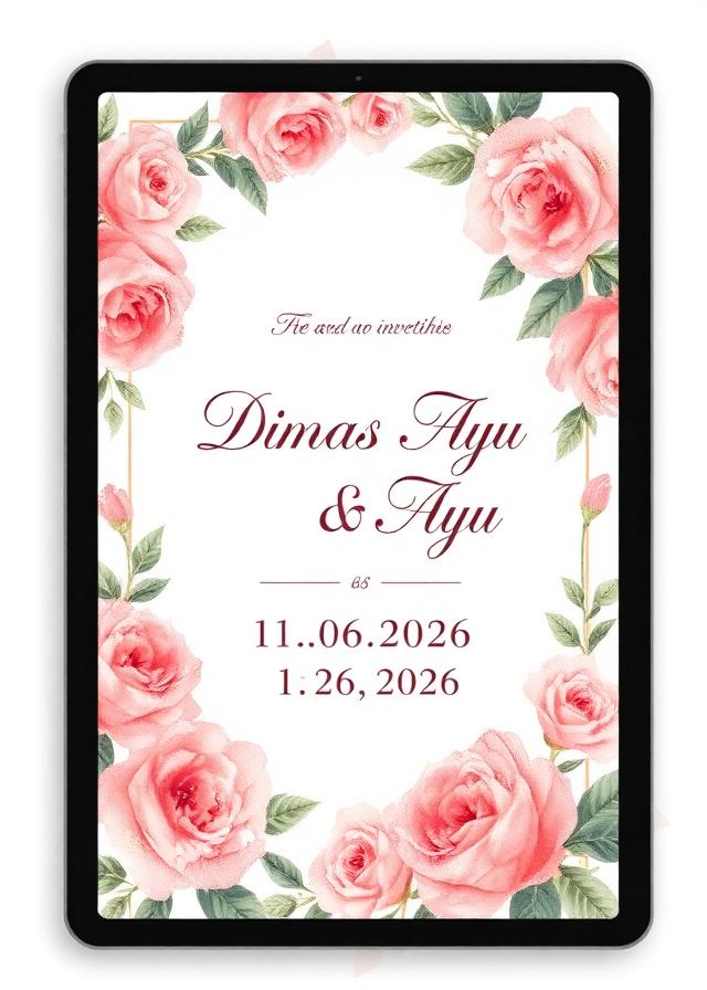 Preview template undangan Fresh Halal Bihalal