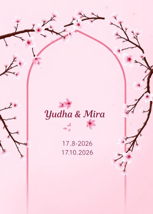 Preview template undangan Sweet Pink Party