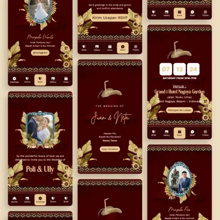 Preview template undangan Adat Rote