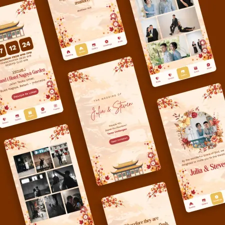Preview template undangan Auntumn